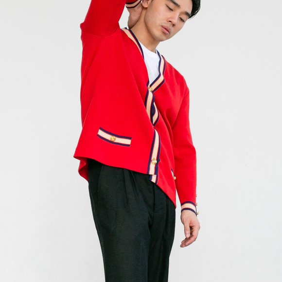 Gucci Red Cardigan Sweater - Picture 4 of 7